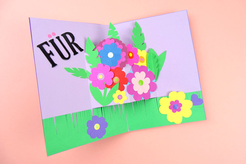 Pop Up Buchlein Zum Muttertag Dezentpink Diy Ideen Fur Kinder