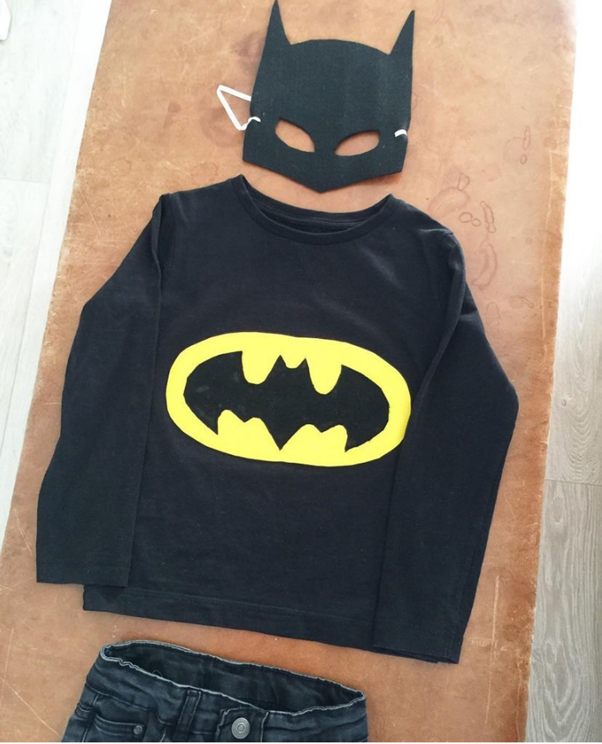 Batman Faschingskostüm basteln, DIY Ideen Kinder